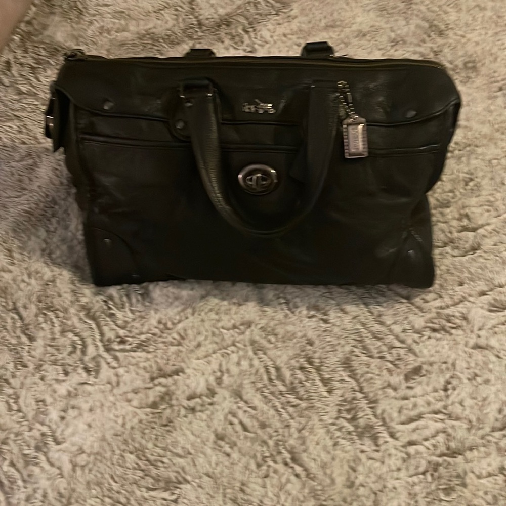 Coach leather hand bag